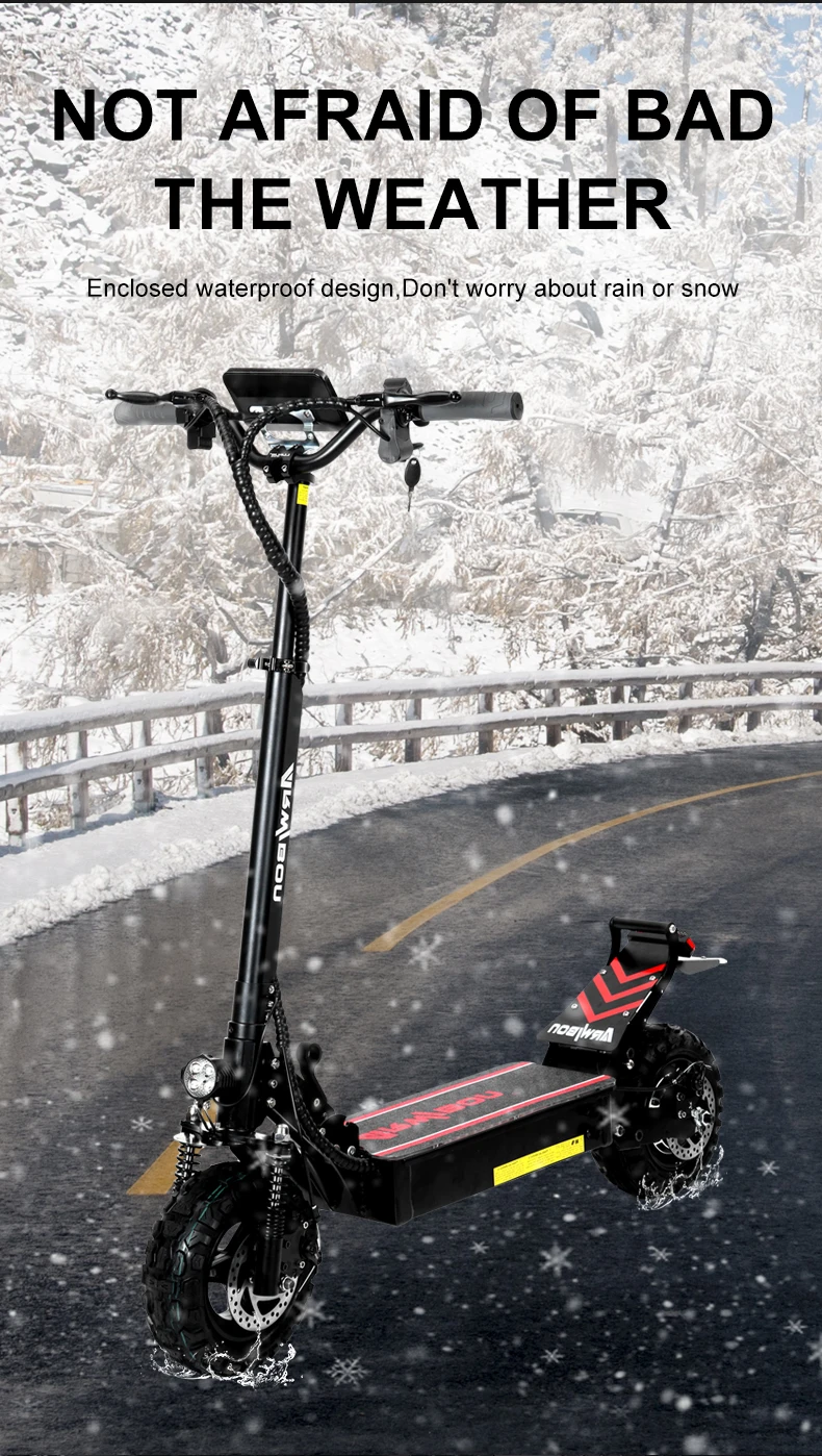 Best Choice And Free Shipping US EU Stock Hydraulic Suspension Q30 10 inch  2500w 48v Fast Electric Scooter For Adults