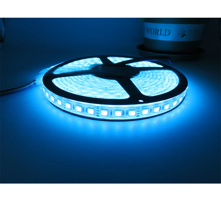 12 В УФ 395-5050 нм светодиодная полоса задний свет SMD 60 светодиодов/м водонепроницаемая/неводонепроницаемая лента лампа для DJ флуоресцентная