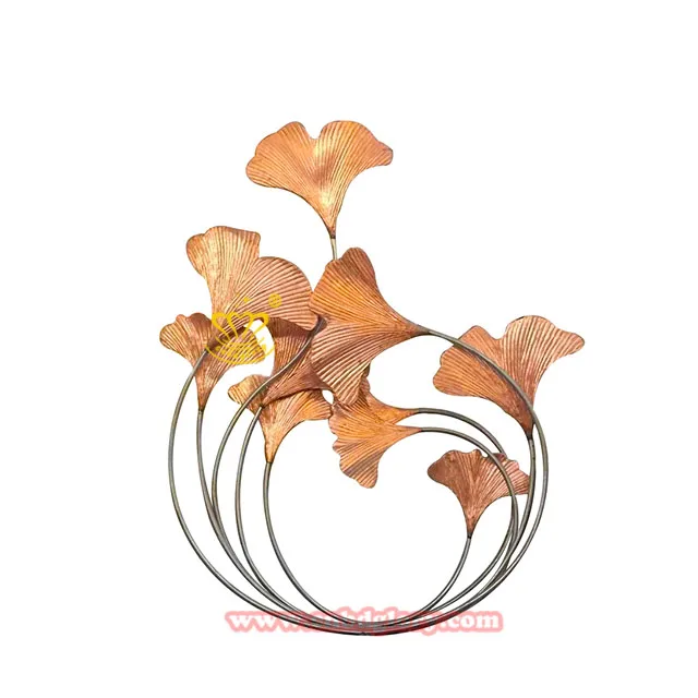Modern Garden Landscape Design decoration metal Art stainless steel Tree Leaf Sculpture