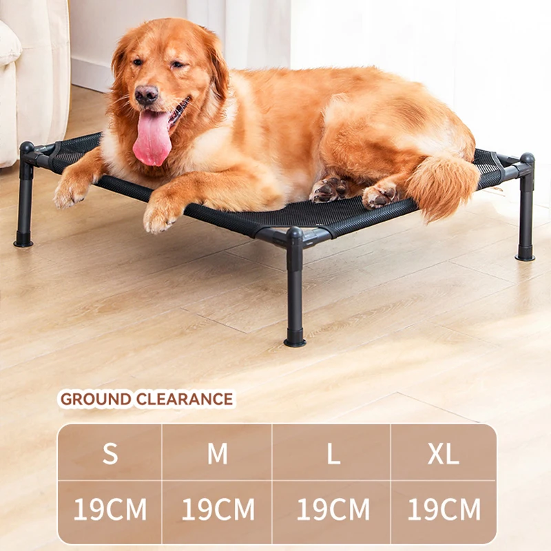 Elevated Dog Bed Raised Dog Cot for Small Dogs Portable with Washable Breathable Mesh Metal Frame Cooling bed