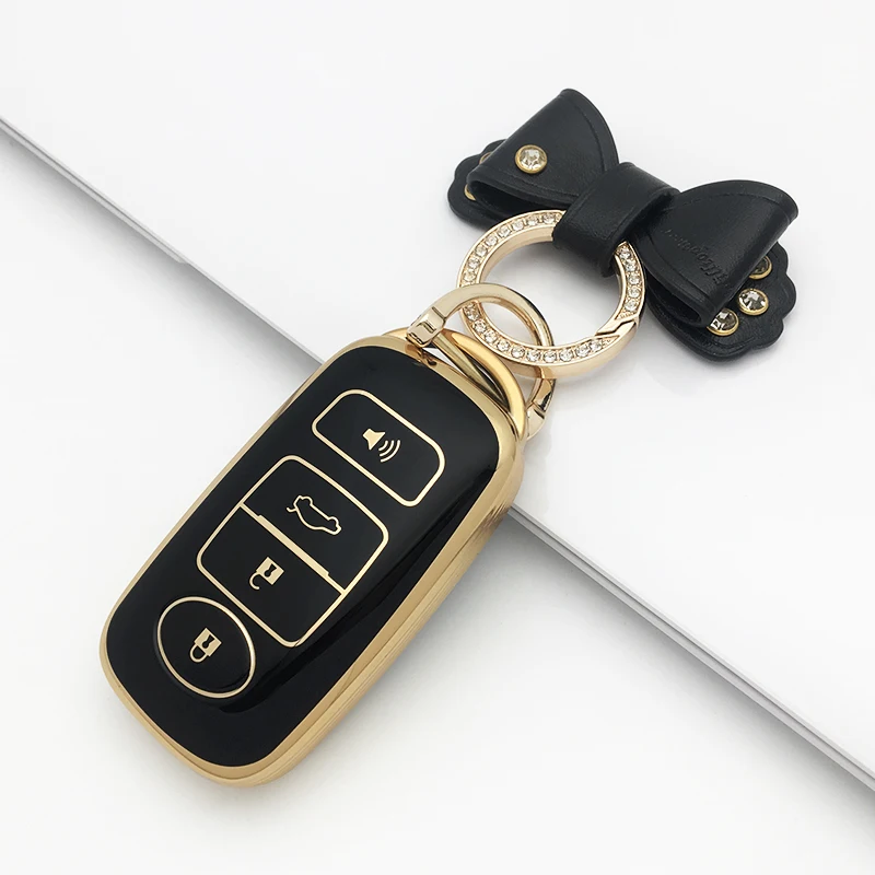 Factory direct sale good quality waterproof soft tpu car key case cover for toyota DAIHATSU/Perodua series car key accessories