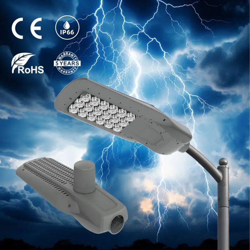 Sansi Garden Road C0820-ZR2 18 Pixels Smart Dimming Ceramic Heat Dissipation IP66 Waterproof Aluminum LED Street Lights