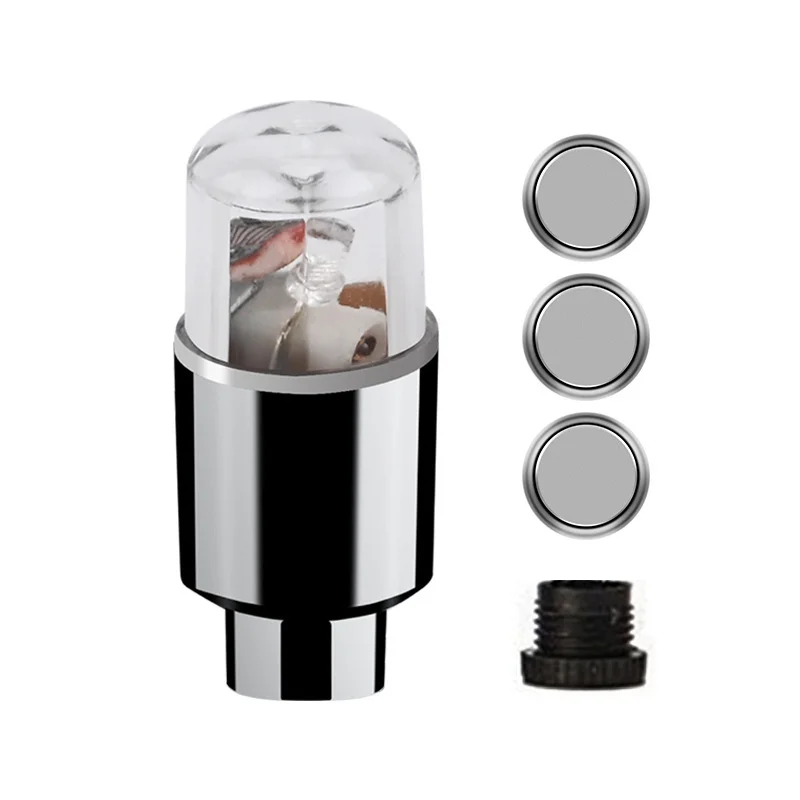 Colorful RGB Shock Induction Car Decorative Tire Rim Gas Valve Light Motorcycle Bicycle Wheel LED Light