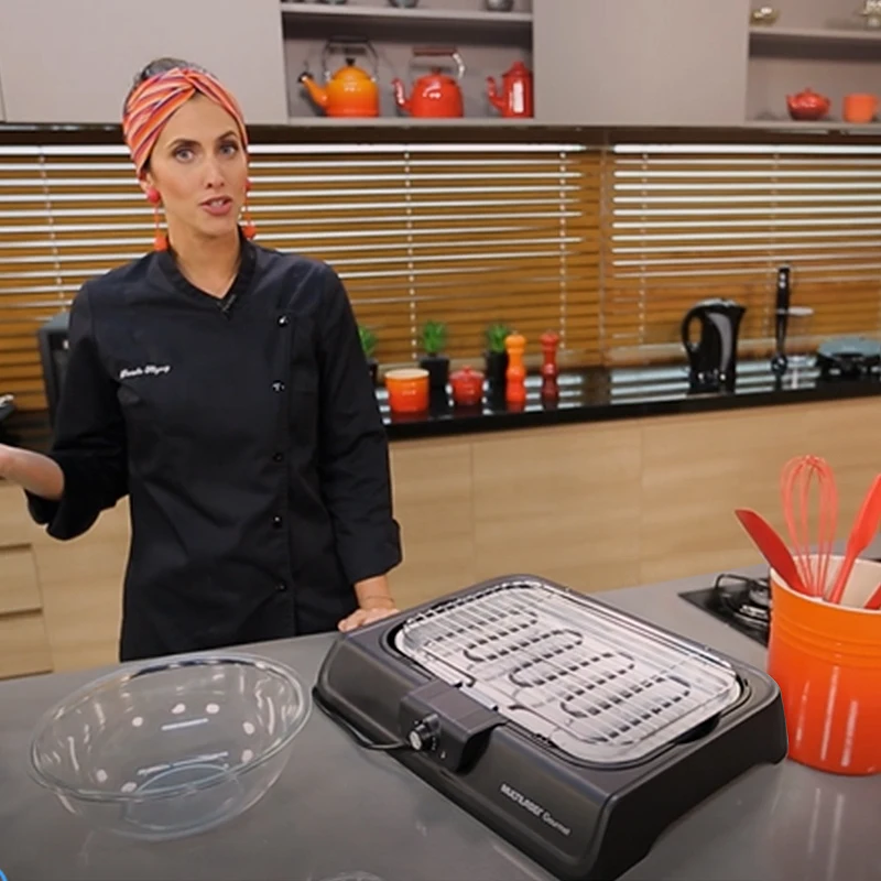 Portable Barbecue Easily Cleaned Electrical Senza Fumo Smokeless Bbq