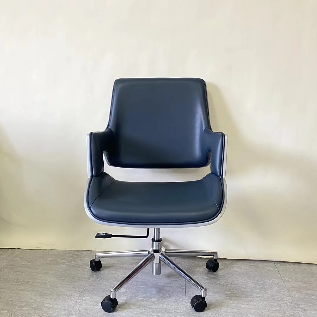 office modern chair with wooden chair back revolving chair office