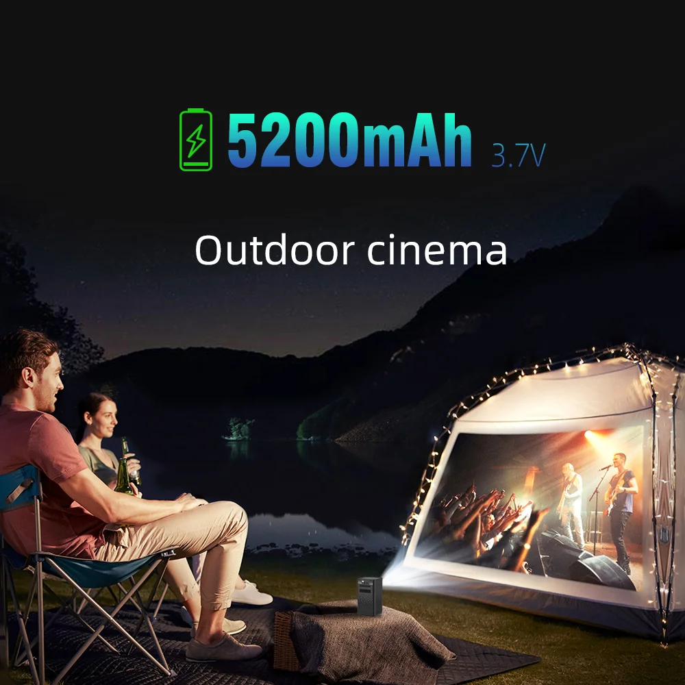 BYINTEK P20 Android Wifi Mobile Phone Mini 1080P 4k DLP 3D LED Projector Camping RV Sport Yoga Cooking
