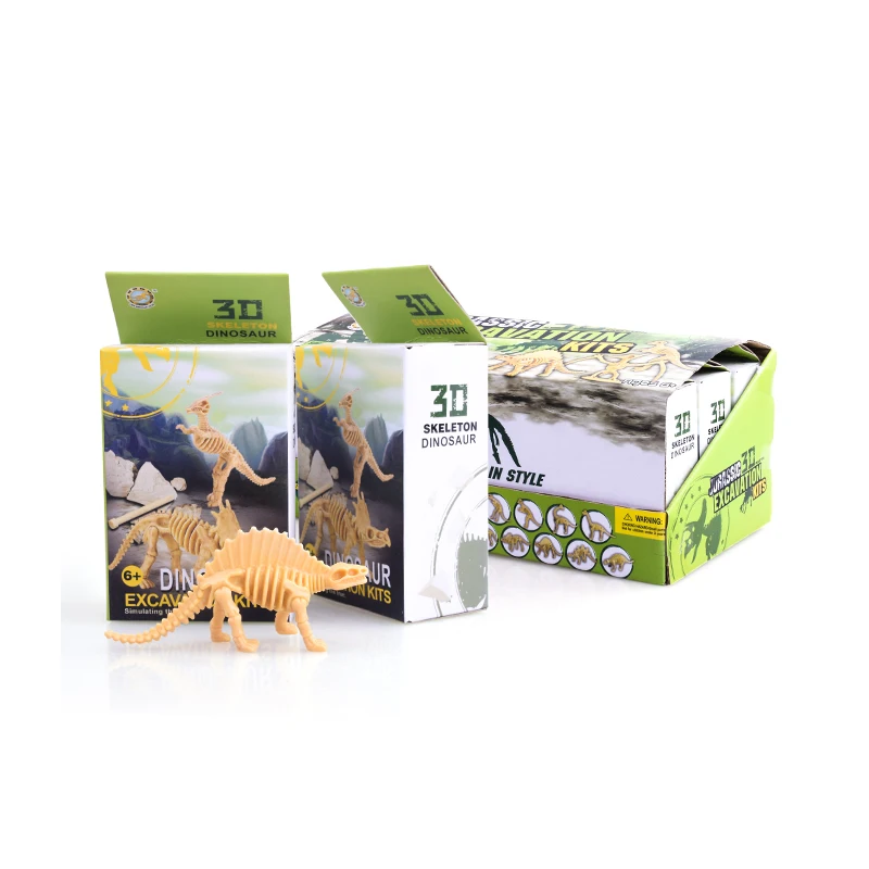 
Dinosaur Excavation Kit Archaeology Dig Up Fossil Skeleton Toy Gift for kid Animals & Nature 
