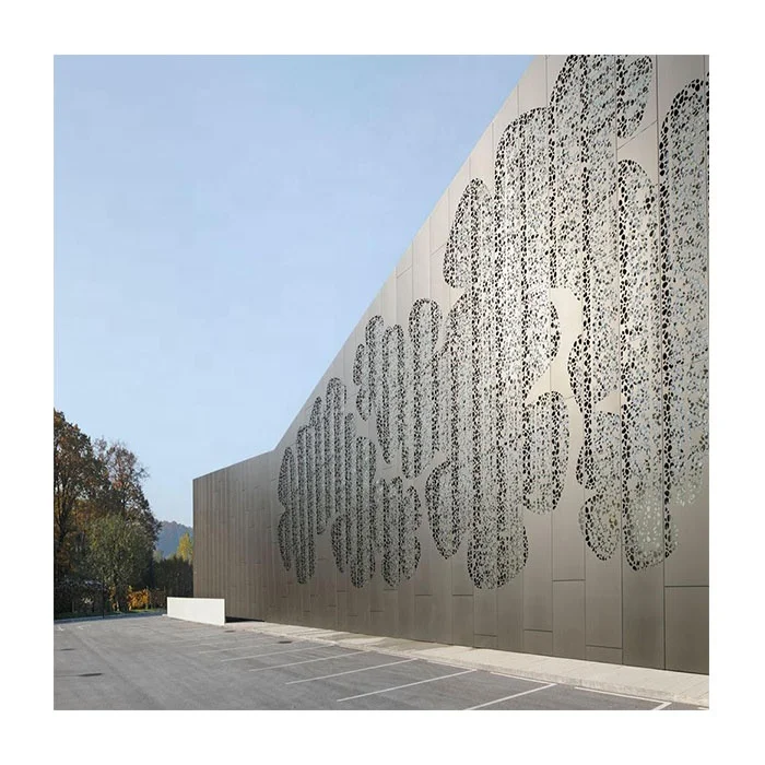 Oem Customized Outdoor Decor Wallmaterials Aluminum Perforated Wall Cladding Panels Outdoor Factory Price