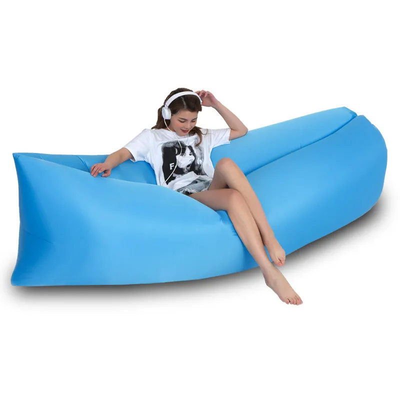 Portable Lazy Beach Air Chairs Sofa Lounger Outdoor Camping Sleep Pad Automatic Inflatable Sleeping Mattress