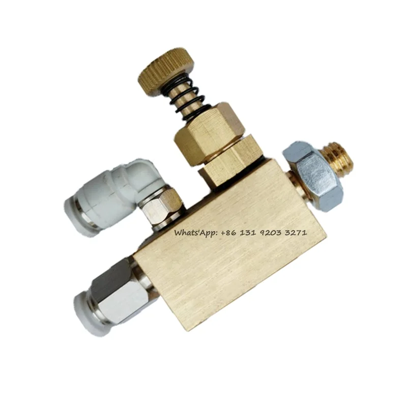 Brass Air Atomizing Nozzle, Siphon Round Adjustable Air Water Spray Nozzle, Narrow Angle Small Flow Air Atomizing Nozzle