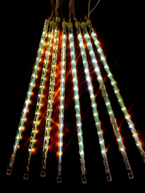 Waterproof  Multi LED Lights Christmas  Meteor Shower Snow Falling Lights