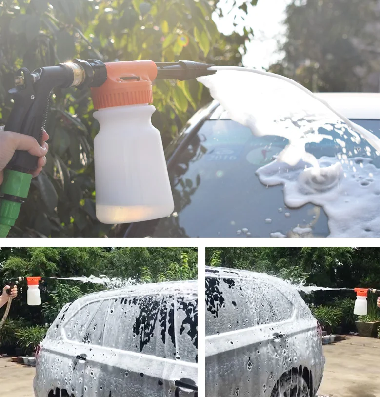 Car sprayer hose foam  sprayer multi-functional car wash foam gun with 960ML bottle present car  wash mitt