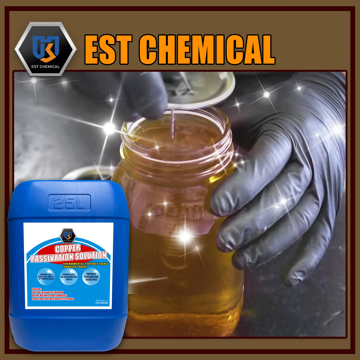 Copper brass anti tarnish chemical rust proof passivator rust inhibitor