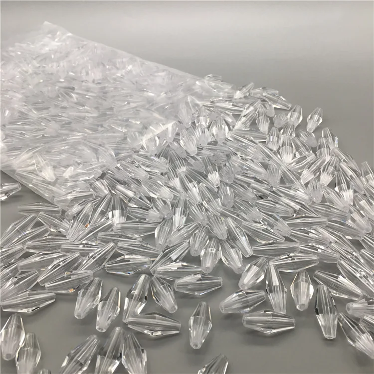 Plastic Lamp Prism Chandelier Beads Chain Part DIY Acrylic Beads Plastic Gem Beads For Jewelry Making Light Accessories