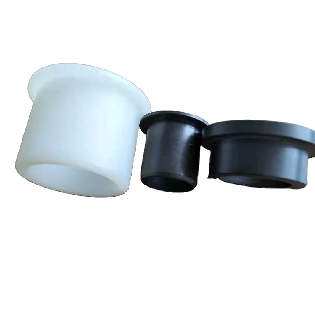 Nylon bearing sleeve plastic bushing with flange