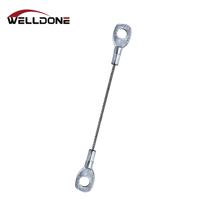 Customized Cast or Pressed Steel Wire Rope Sling with hook eye terminal socket