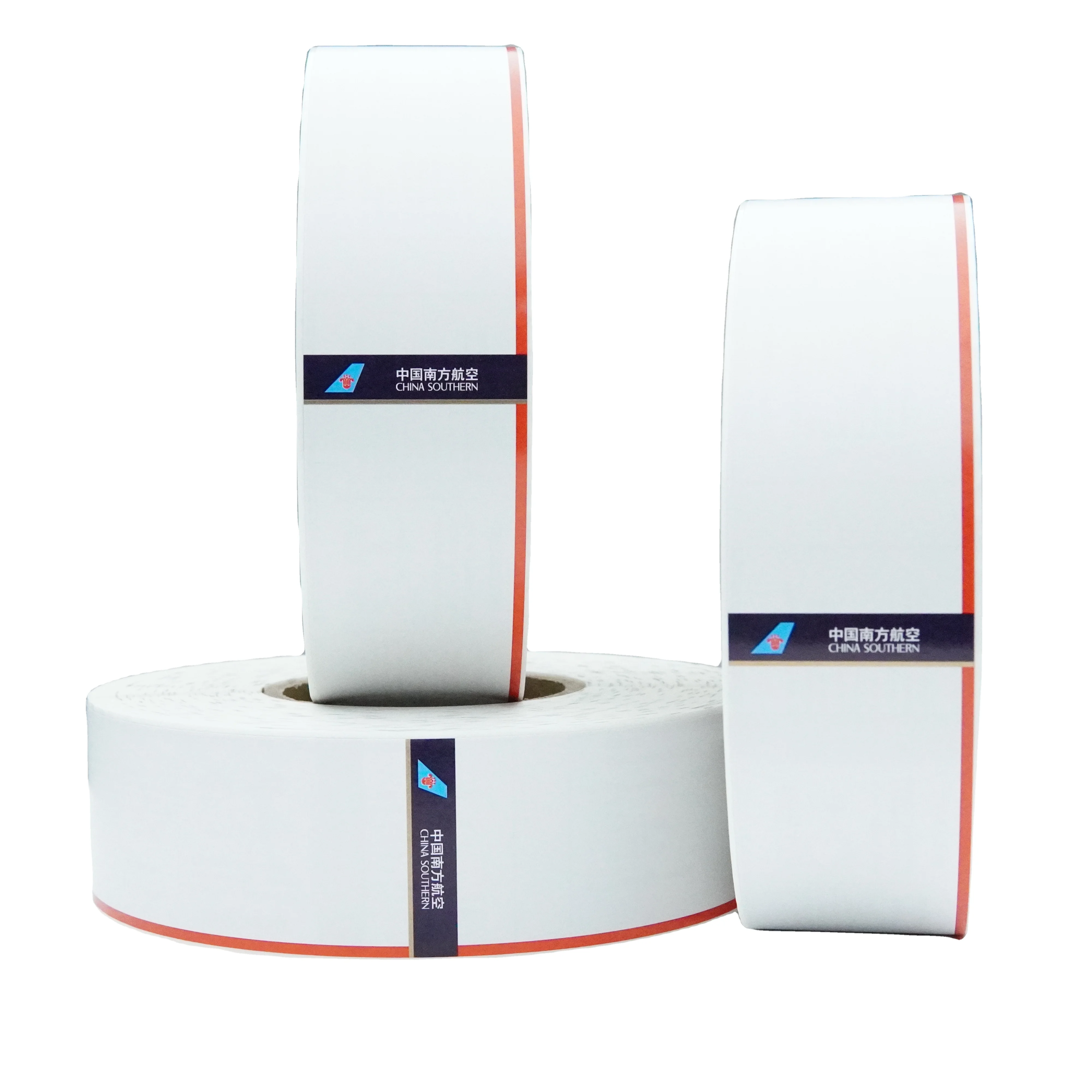 Low price Airlines thermal paper adhesive label Airline RFID uhf luggage tag.