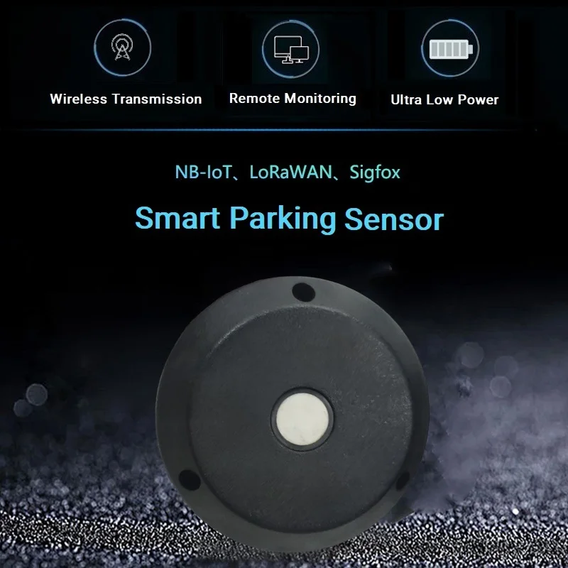 2019 GPRS NB-IoT LoRaWAN Smart Parking Lot Sensor Traffic Parking Guidance System For Remote Monitoring