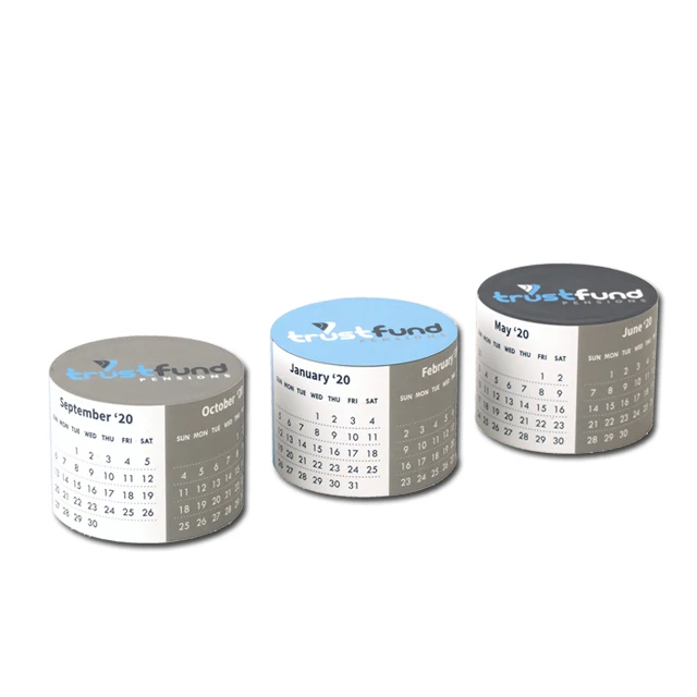2019 Custom 3 PCS Magnetic 360 Round Calendar Magic Cube