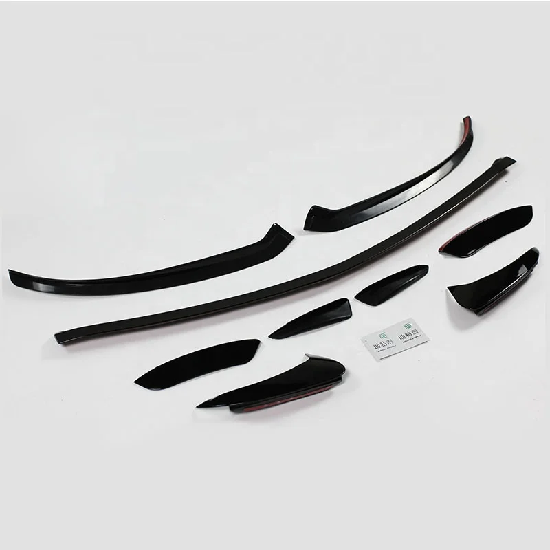 Front Bumper Lip Spoiler& Rear Bumper Air Knife For Benz W177 AMG A35 Style 2019