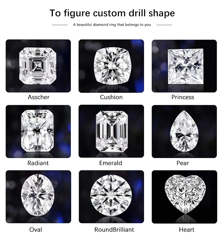 Goldleaf Hot Sale 1CT 2CT 3CT DEF Color VVS VS Clarity IGI GIA Certified Loose Synthetic Lab Created HPHT CVD Lab Grown Diamond