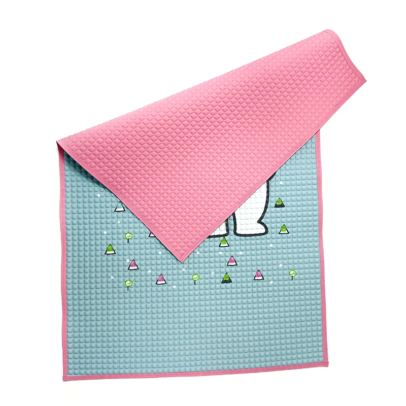 Waterproof crib sheet for baby boy girl changing pad cover air filled baby rubber cot sheet kids sleeping mat
