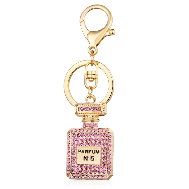 Wholesale Famous Brand Bling Diamond CC Key Chains Designer Coin Purse Metal Key Chain Luxury Catalogue