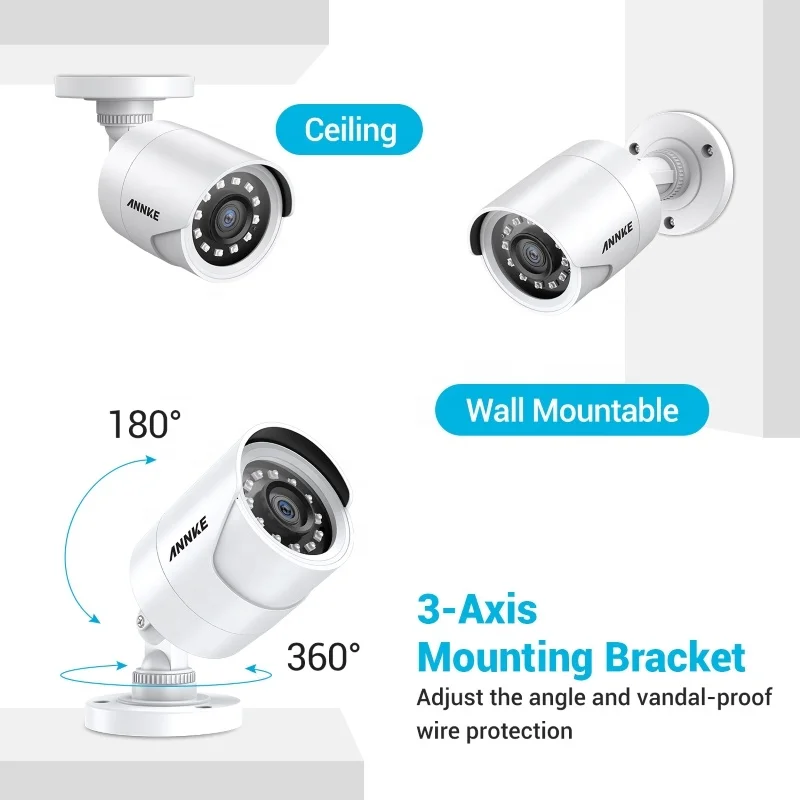 1080P Full HD Security Camera Smart IR Night Vision Outdoor IP66 Waterproof Surveillance CCTV Camera