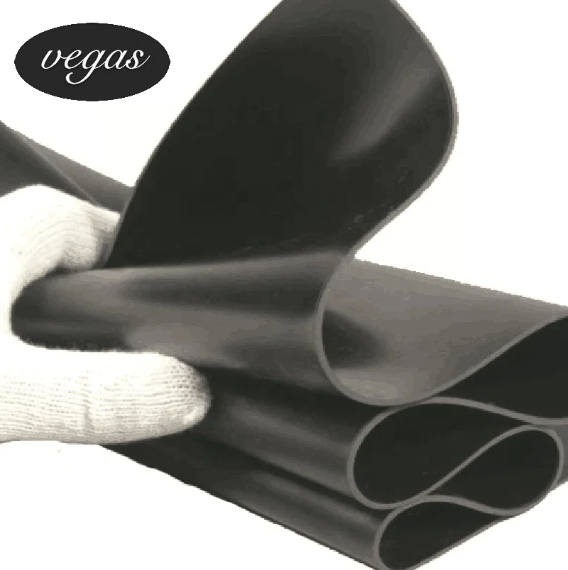 Geomembrane 100% Virgin High Density Polyethylene Resin Black Impermeable HDPE Geomembrane