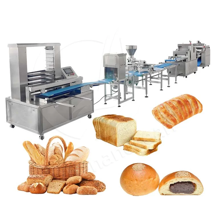OCEAN Toast Bread Form Line Fully Automatic Small Bread Bun Production Line Bakery Equipment Set