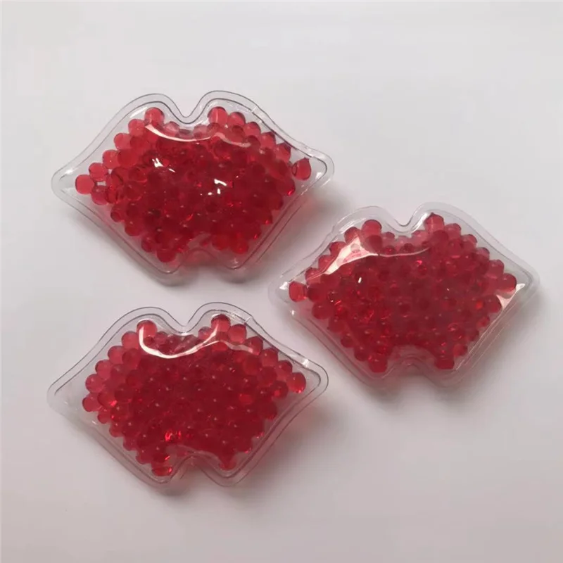 2021 New product Lip Ice Pack Factory Hot Cold Lip Shaped Gel Ice Pack For Plastic Surgery