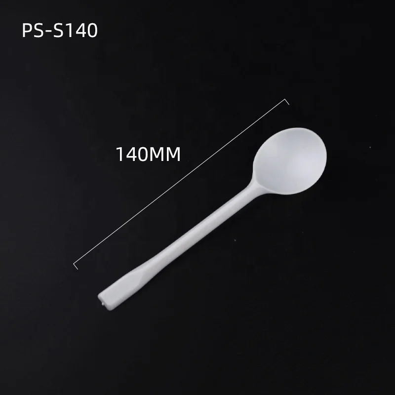 2.3g 14cm Medium Duty Colorful Disposable  Plastic dessert Spoon Food Grade PS Frozen Yogurt Ice Cream  spoons
