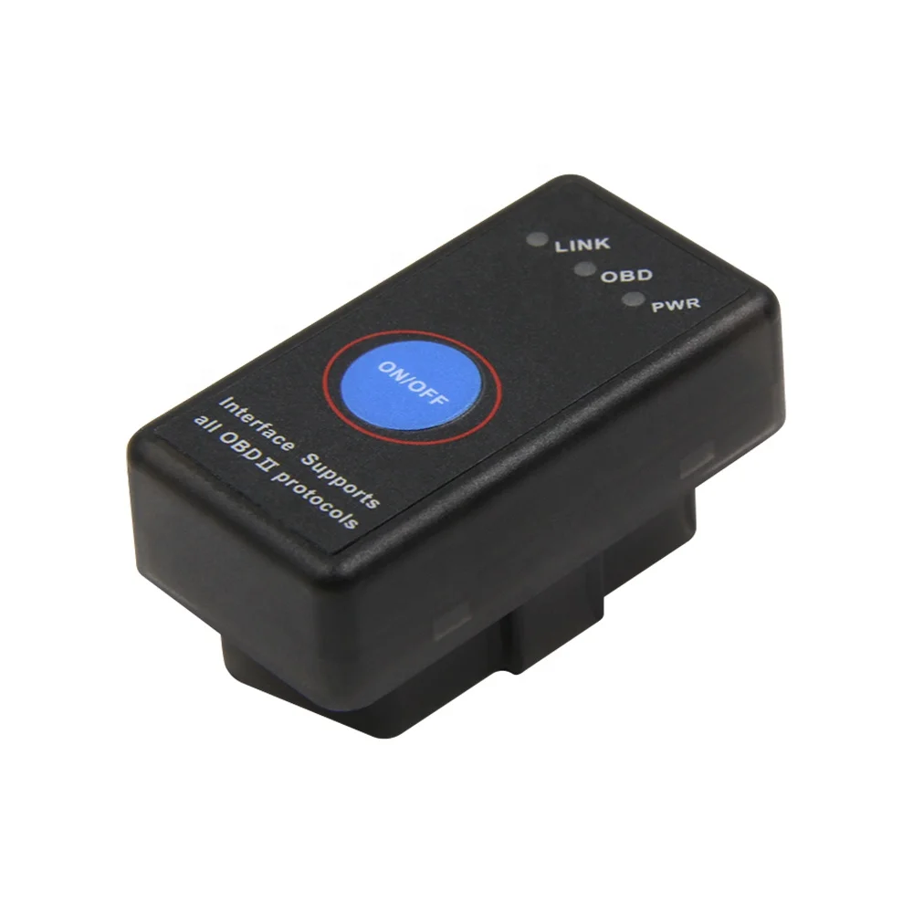 MINI ELM327 V1.5 PIC18F25K80 Chip With Switch Button OBD2 wireless connection Scanner Supports All OBD II Protocols