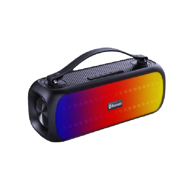 2022 New 2.0ch 20W RGB  Colorful LED Light Cool  Outdoor Music Portable Bluetooth Speaker