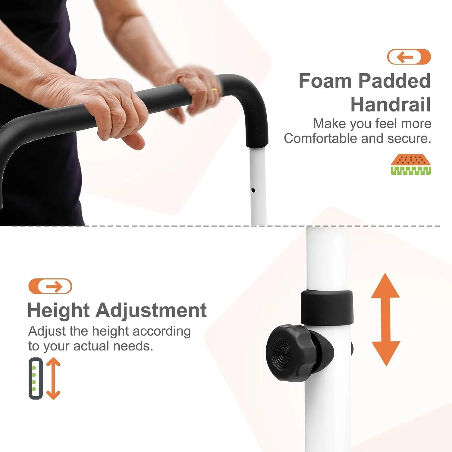 Ladder folding step stool for elderly other exercise rehabilitation equipment with adjustable height  medical device ladder