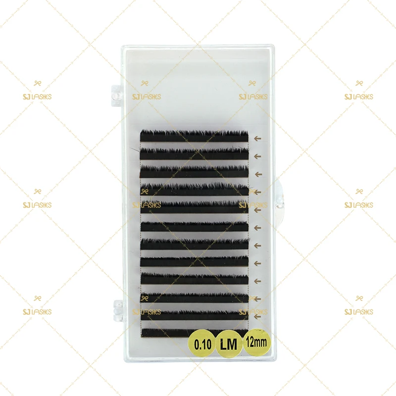 Premium Quality Matte Black Lash Trays Handmade Soft Korea PBT Material 0.07mm Thickness Private Label Extension