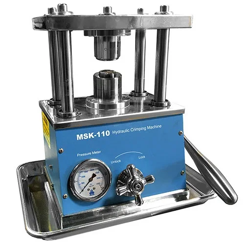 Manual Coin Cell Sealing Machine Lab Hydraulic Battery Crimper for Coin Cell Crimping