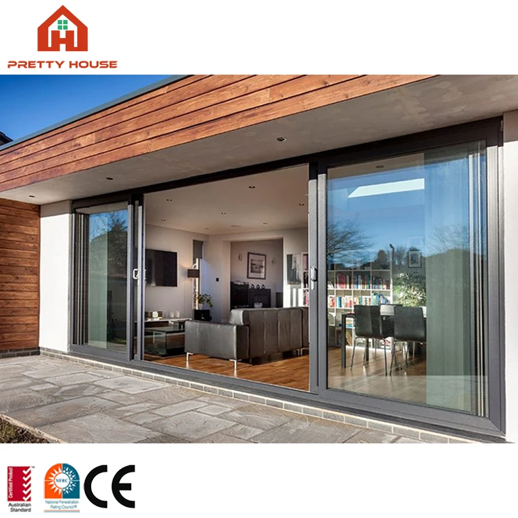 Philippines price 12 foot sound proof free sample aluminum sliding glass door