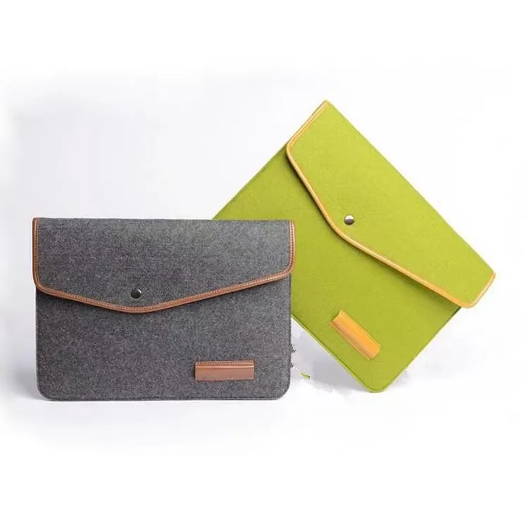 Custom Made Felt Wool Computer Case Cover Notebook Laptop Sleeve Bag for 11.6 13.3 15.4 Inch Macbook 16 Pro A2485