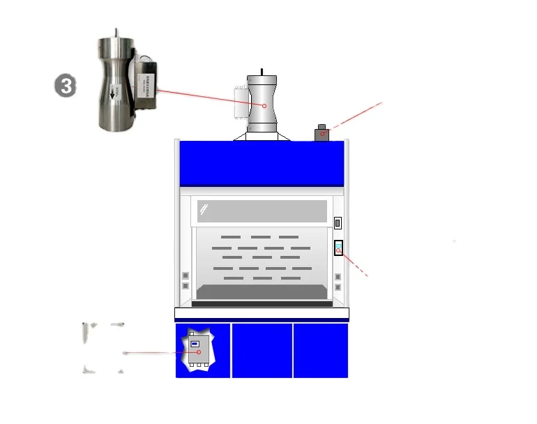 Новый дизайн Лидер продаж вытяжной вентиляционный шкаф Vav Fume с клапаном Вентури настраиваемый