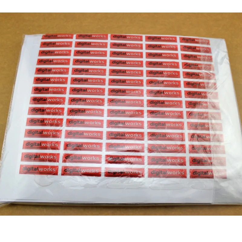 European Hot Sale Bubble Sticker Epoxy Resin Sticker Removable Glue Sticker Low MOQ