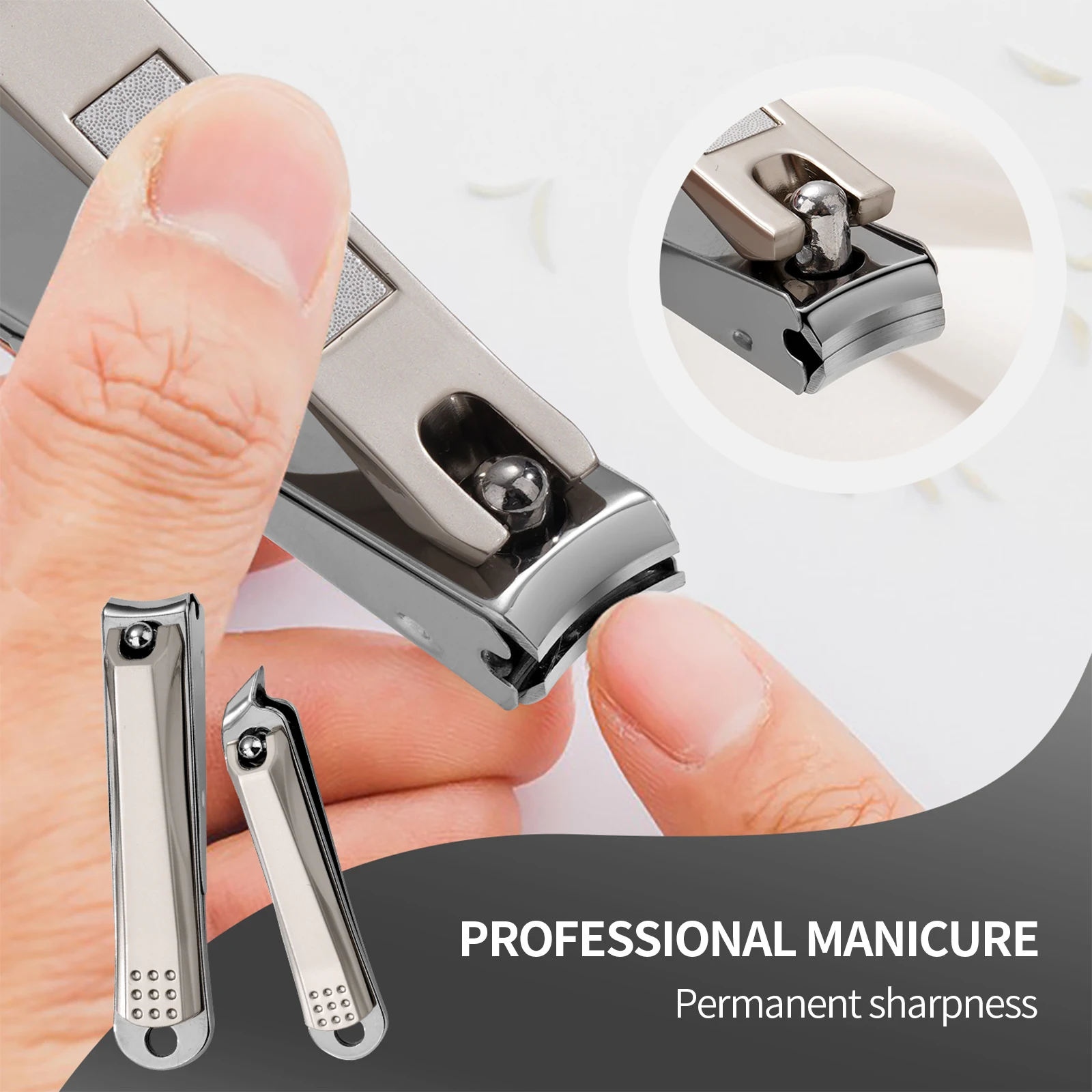 Wholesale Pedicure Kit Manicure Tools 7 in 1 Anti-Splash Stainless Steel Nail Clipper Set