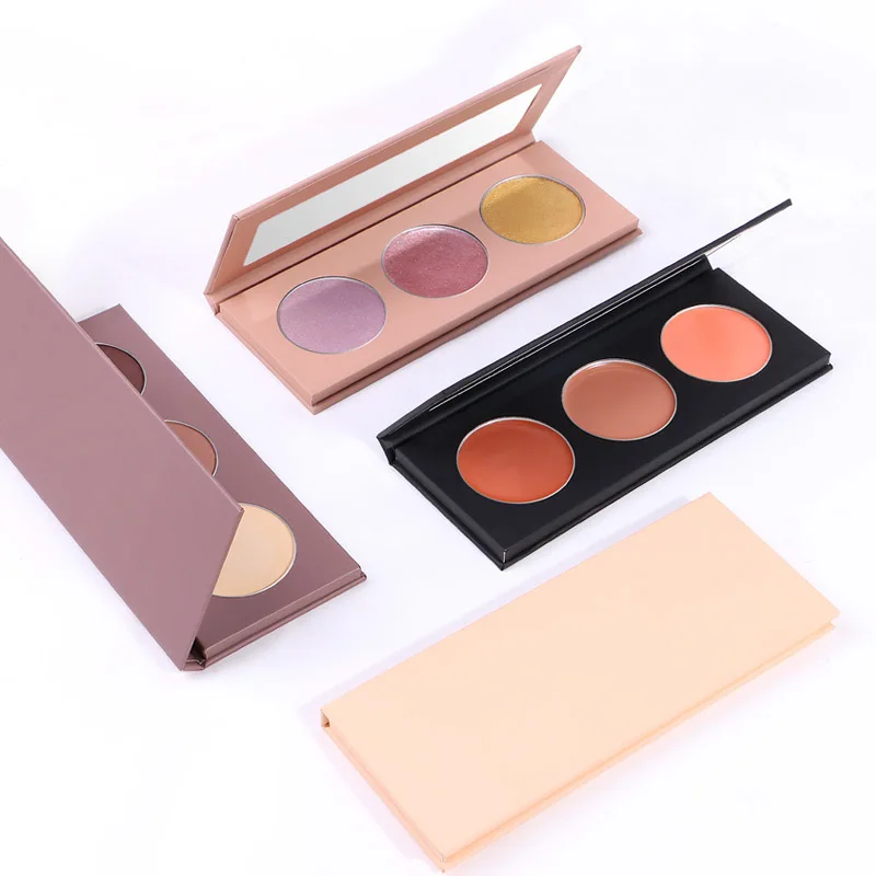 Vegan cosmetics Wholesale OEM DIY Contour Blush Highlighter palette High Quality Long lasting Blush Highlight powder Palette