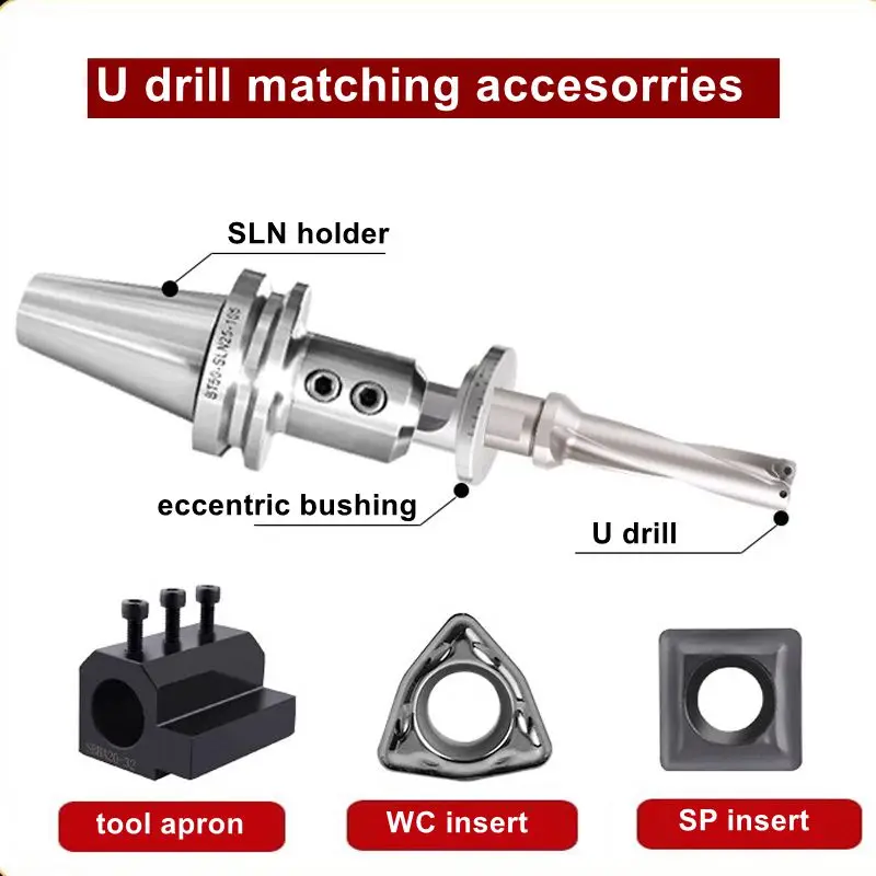 2d  3d 4d wc sp machine u-drill bit bar 48 d20x80 u drill for cnc