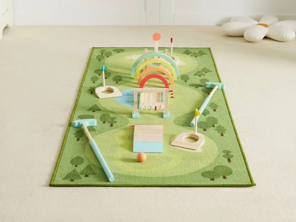2022 Asweets New Arrival Wooden Toys Golf Game Mini Set For Kids