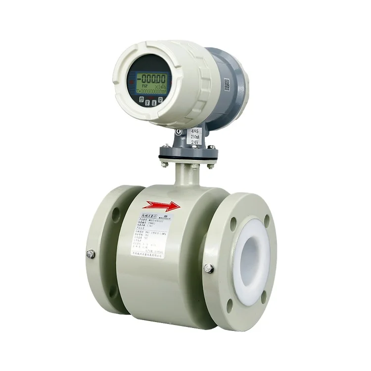 Pulse output high accuracy inline electromagnetic meter water flow meter