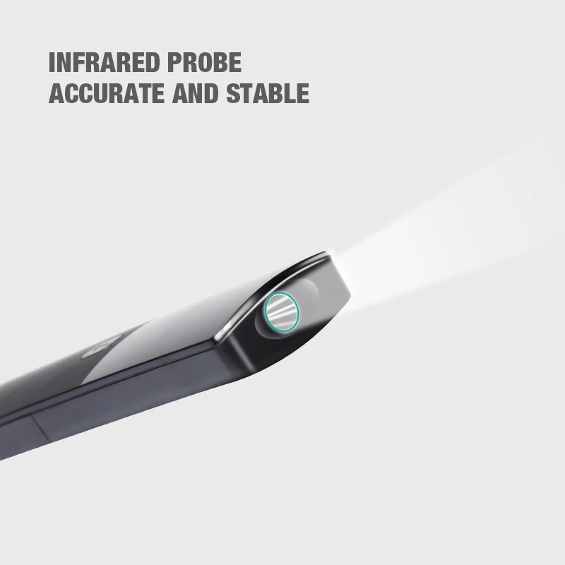 Linear design black color non contact thermometer infrared for hospital using