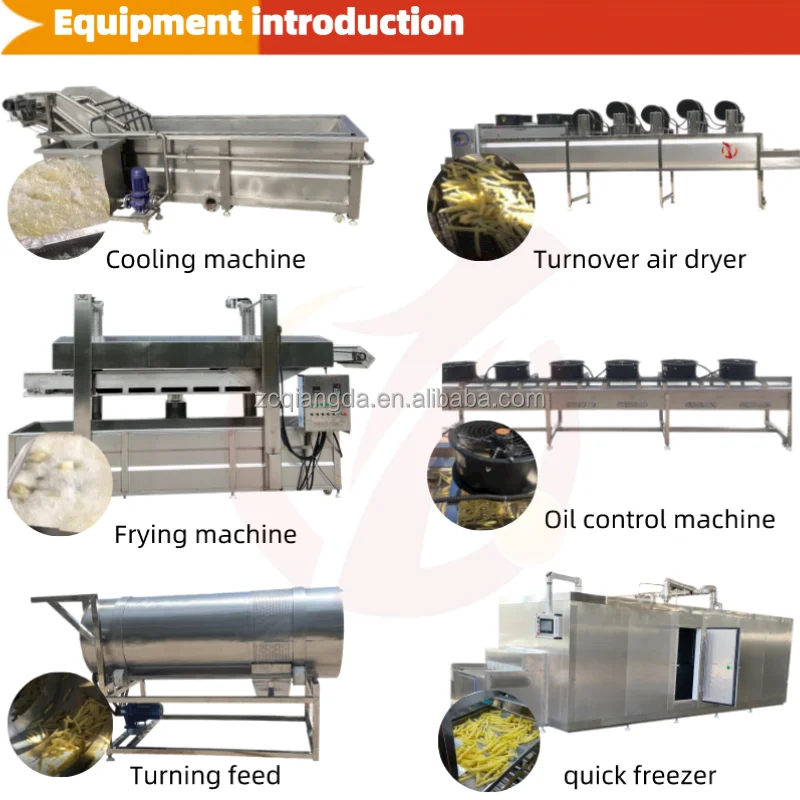 QD 50-2000KG/H Procurement festival hot sell potato chips making machine,automatic french fries production line