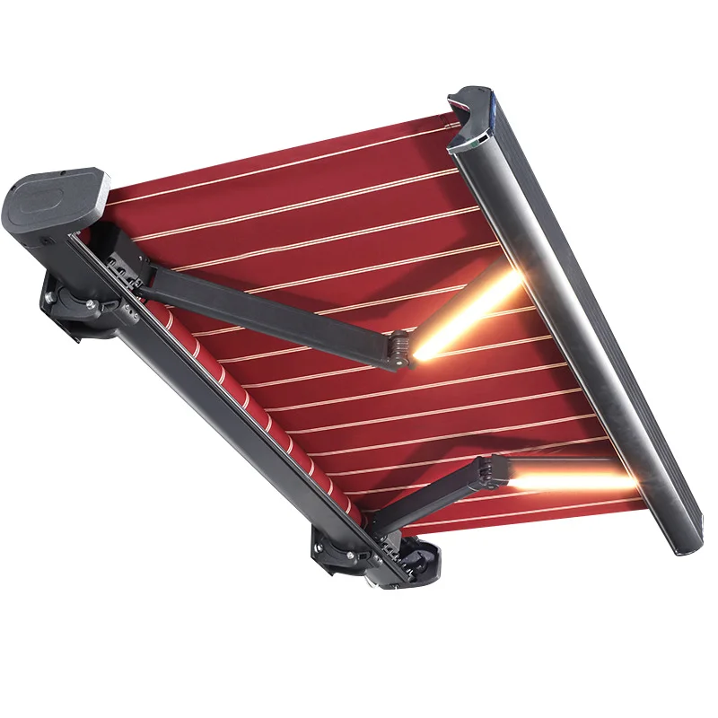 Outdoor canopy awning window door sunshade awning electric motorized awning for outdoor living