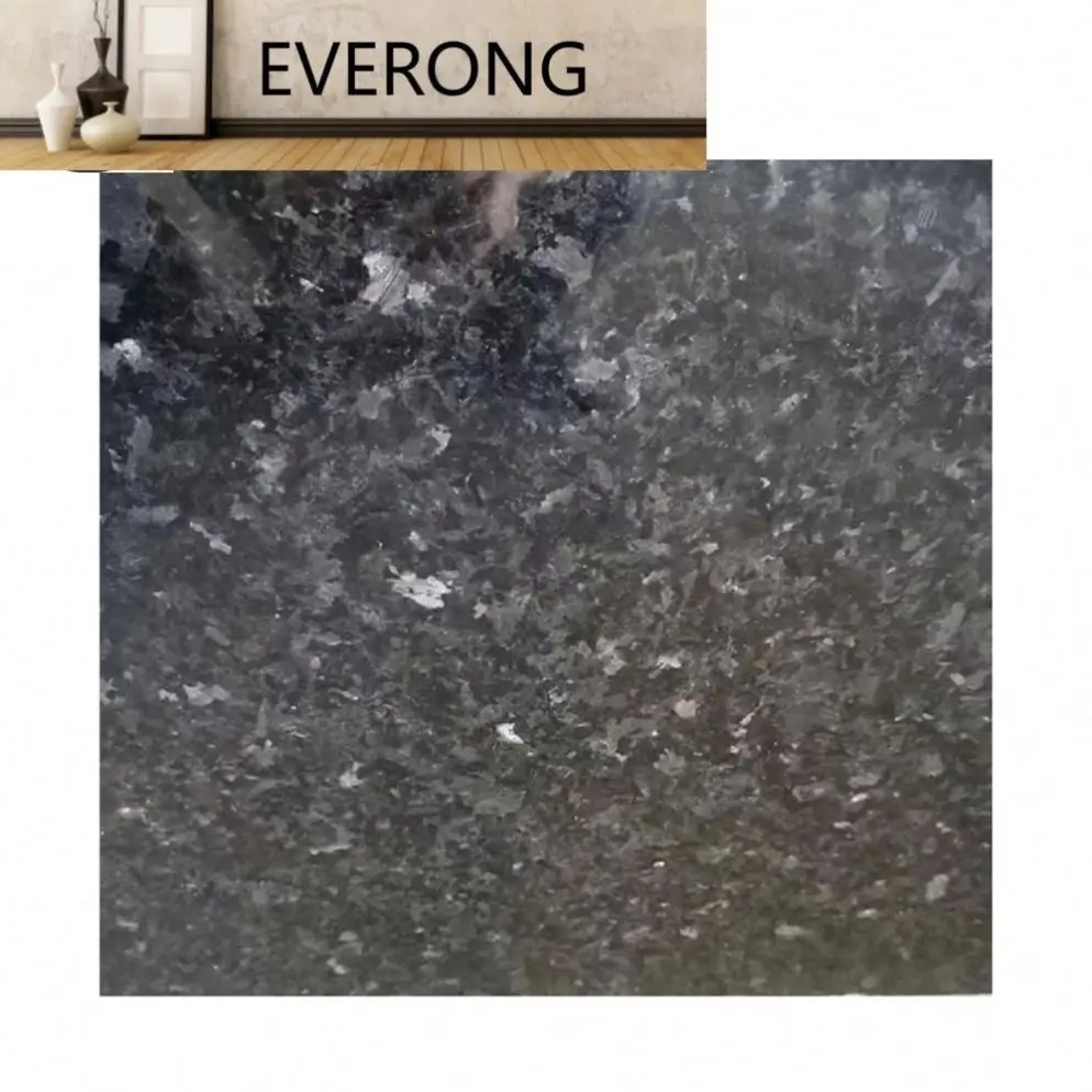 Surface Polish Flamed Granite Countertop Slab Galaxy Emerald Pearl Green Granite Stone